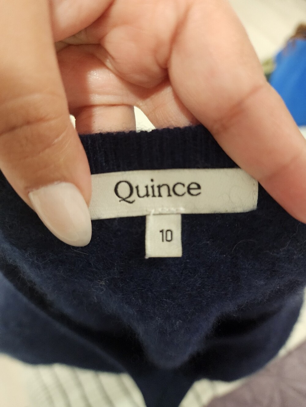 Quince Kids Washable Cashmere Cardigan Navy Button Front Knit Luxury Unisex - Picture 10 of 11